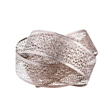 Moroccan Style Layered Ceiling Light Shade | Chrome | Medium | 1