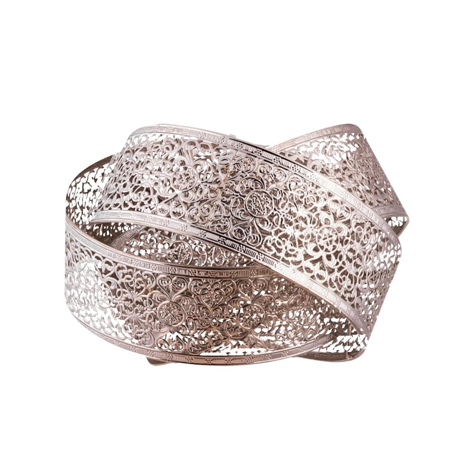 image 1 of Moroccan Style Layered Ceiling Light Shade | Chrome | Medium | 1