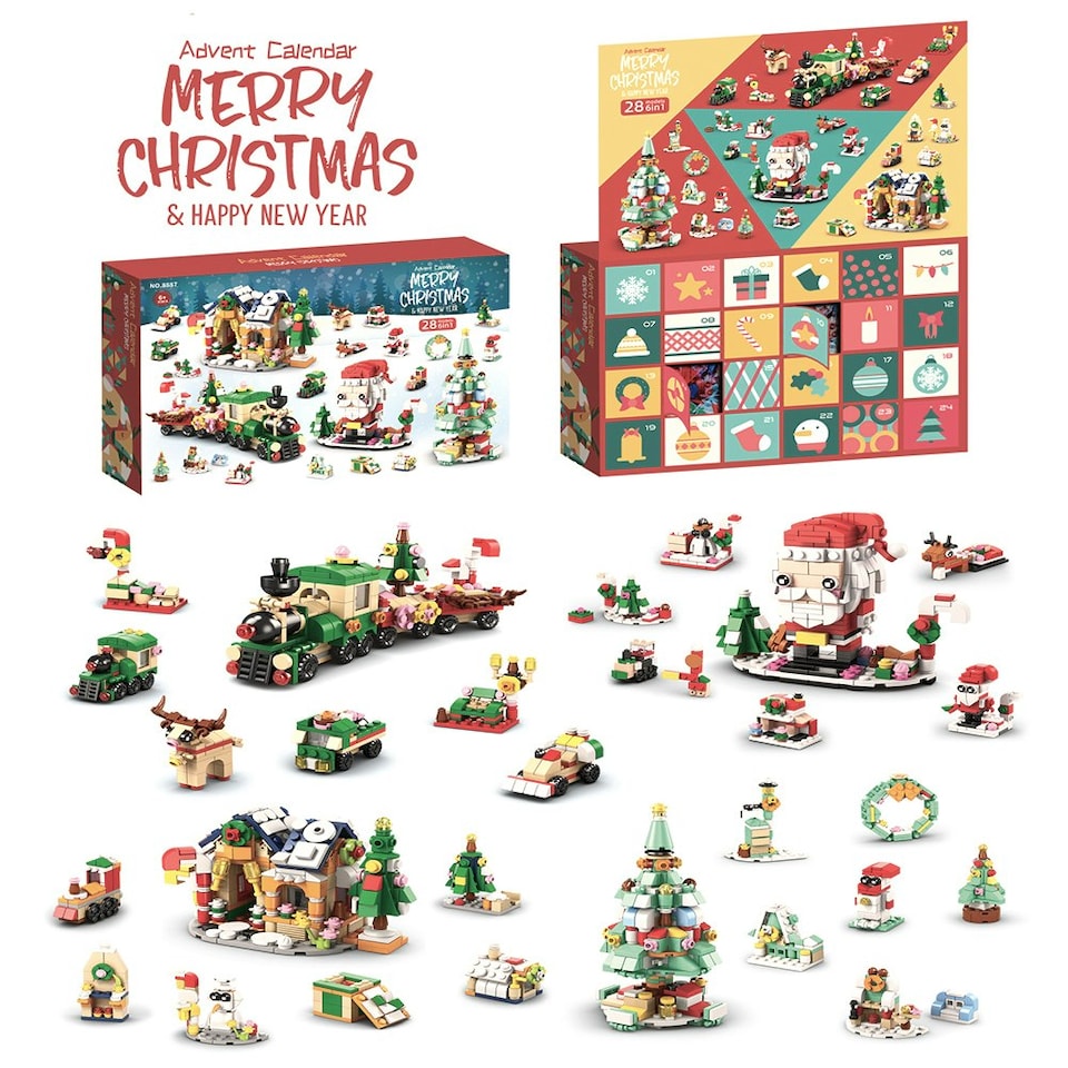 image 1 of Living and Home Christmas Advent Calendar Building Block Blind Box