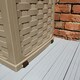 image 5 of 335 Litre Rattan Style Garden Cushion Storage Box with Sit on Lid – Dark Brown