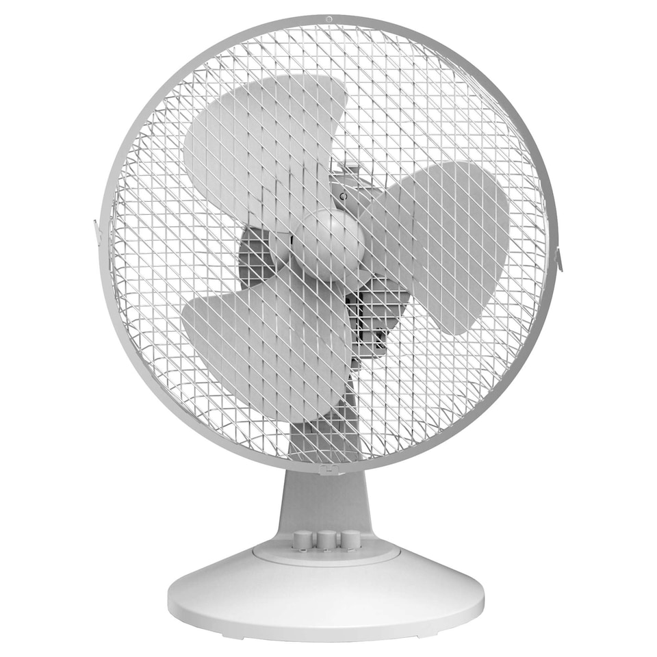image 1 of Igenix DF9010 Portable Desk Fan, 9 Inch, 2 Speed, White