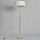 image 4 of BHS Henry 3 Light Floor Lamp with Grey Shade, Nickel