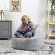 image 2 of icon Kids Teddy Bear Armchair Bean Bag Grey Childrens Bean Bags Grey | Gr
