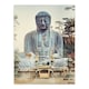 image 1 of The Bronze Buddha at Kamakura Retro Japan Wall Art Print Kazumasa 12x16"