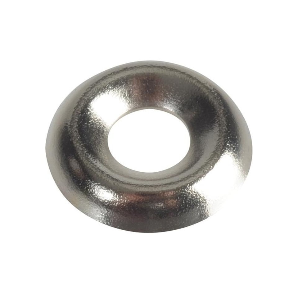 Forgefix Screw Cup Washer Nickle Plated No.8 Forgepack 20 - Multi Colour - One Size