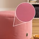 image 4 of Icon Gaming Performance Mesh Round Footstool Bean Bag, Pink