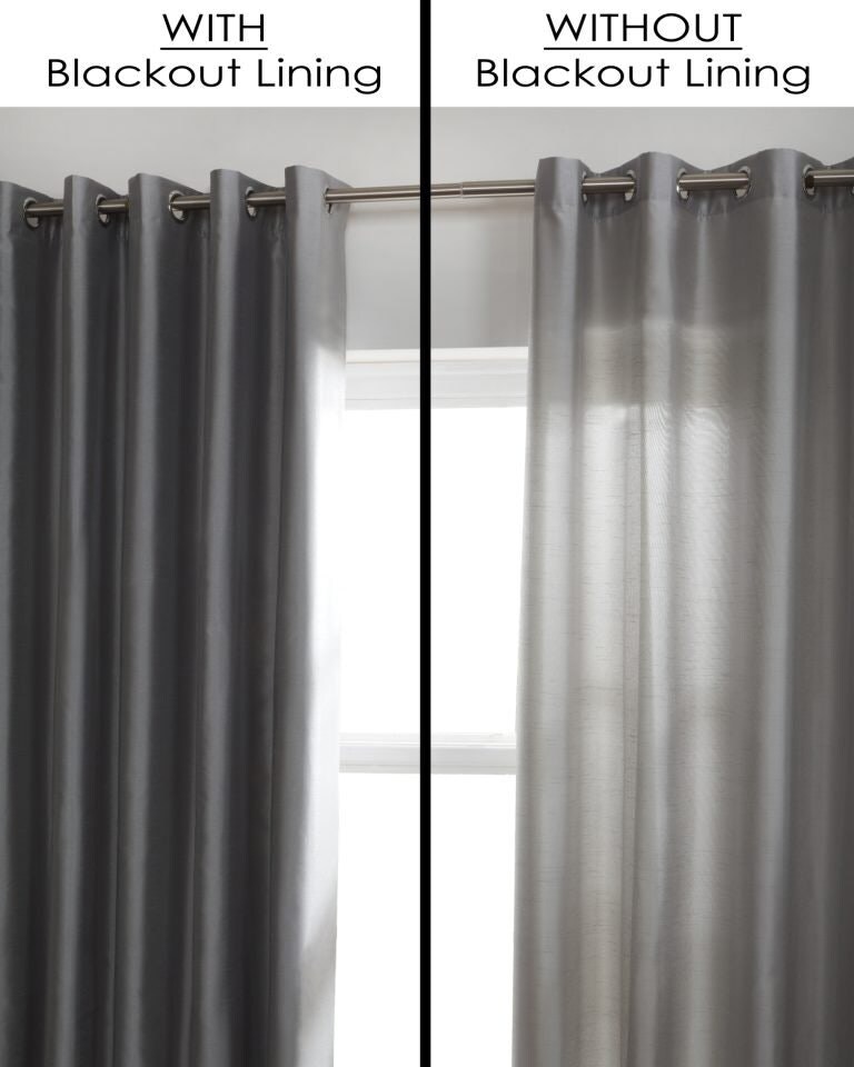 image 1 of Eyelet Blackout Curtain Lining 228cm x 175cm White | White | White