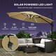 image 3 of Outsunny 3(m) Solar LED Cantilever Parasol Adjustable Garden Umbrella Dark Grey