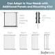 image 5 of Safetots Premium Multi Panel Room Divider, up to 298cm Wide, Grey, 70cm Tall, Flexible Barrier with Door for Baby and Toddler | Grey