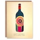 image 1 of Lovely Nini Red White Wine Lover Bottle Non Binary Birthday Card