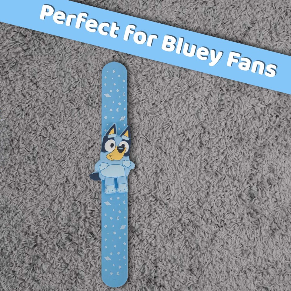 image 1 of vfm-estore Bluey Plush Slap Band 21.5cm x 4cm - Blue