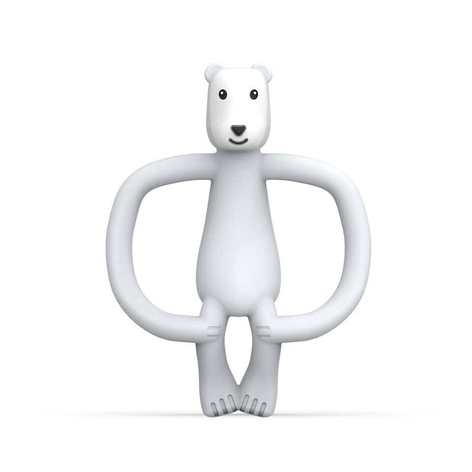 image 1 of Matchstick Monkey Animal Teether Pomelo Polar Bear