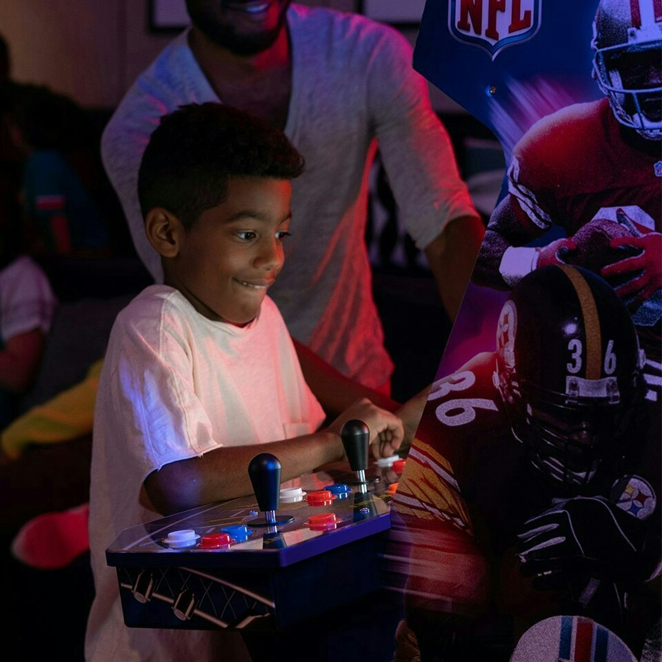 image 1 of Arcade 1Up - NFL Blitz 3-in-1 Wifi Enabled Arcade Machine Multi