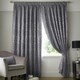 image 1 of Voli Pencil Pleat Taped Top Lined Curtains - 229cm x 274cm - Silver