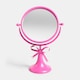 image 3 of OHS Bow Pedestal Free Standing Swing Makeup Vanity Mirror | Pink | Hot Pink