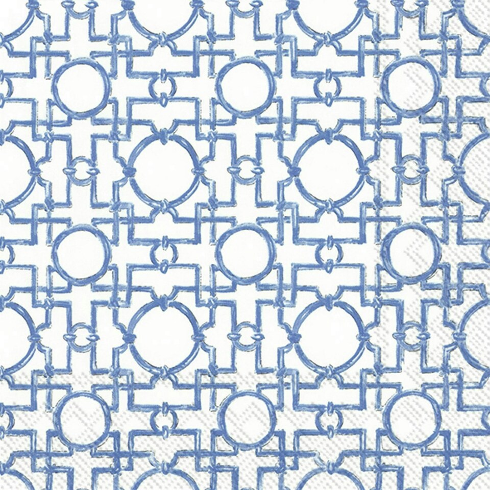 IHR Lunch Napkins Aiko Blue 33cm 3ply 20 Pack