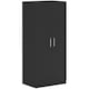 image 6 of HOMCOM Wardrobe for Bedroom, Double Wardrobe with Hanging Rail, Black