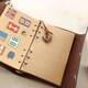 image 3 of B6 80 Sheets DIY Kraft Paper Loose Leaf Notebook