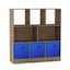 Oak & Dark Blue Drawer