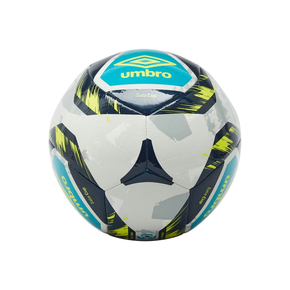 image 1 of Umbro Sala Cup Ni Futsal Ball - White/Lime Punch/Peacoat - 3