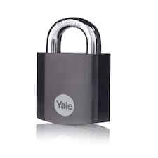 YALE HARDENED STEEL PADLOCK BLACK FINISH 45MM