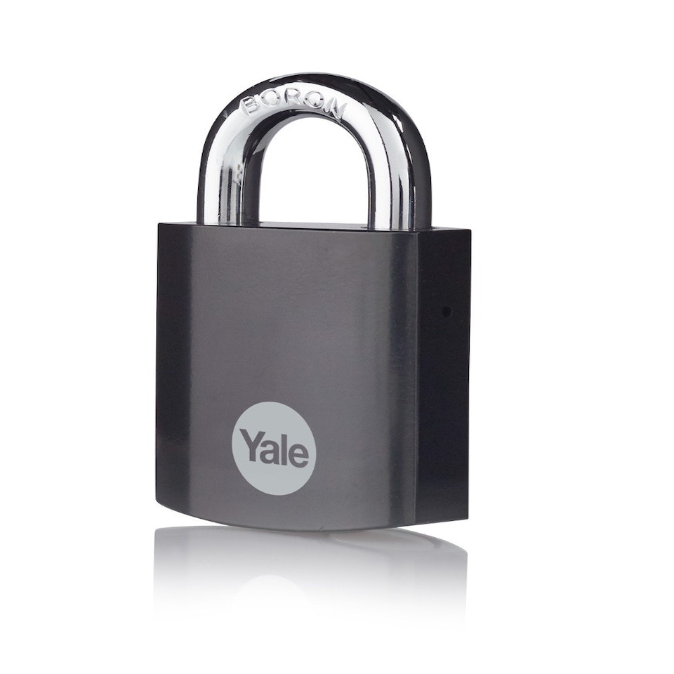 image 1 of YALE HARDENED STEEL PADLOCK BLACK FINISH 45MM