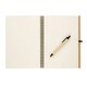 image 2 of MidOcean Bloquero Plus Recycled Notebook & Pen - Beige - 26cm x 19cm
