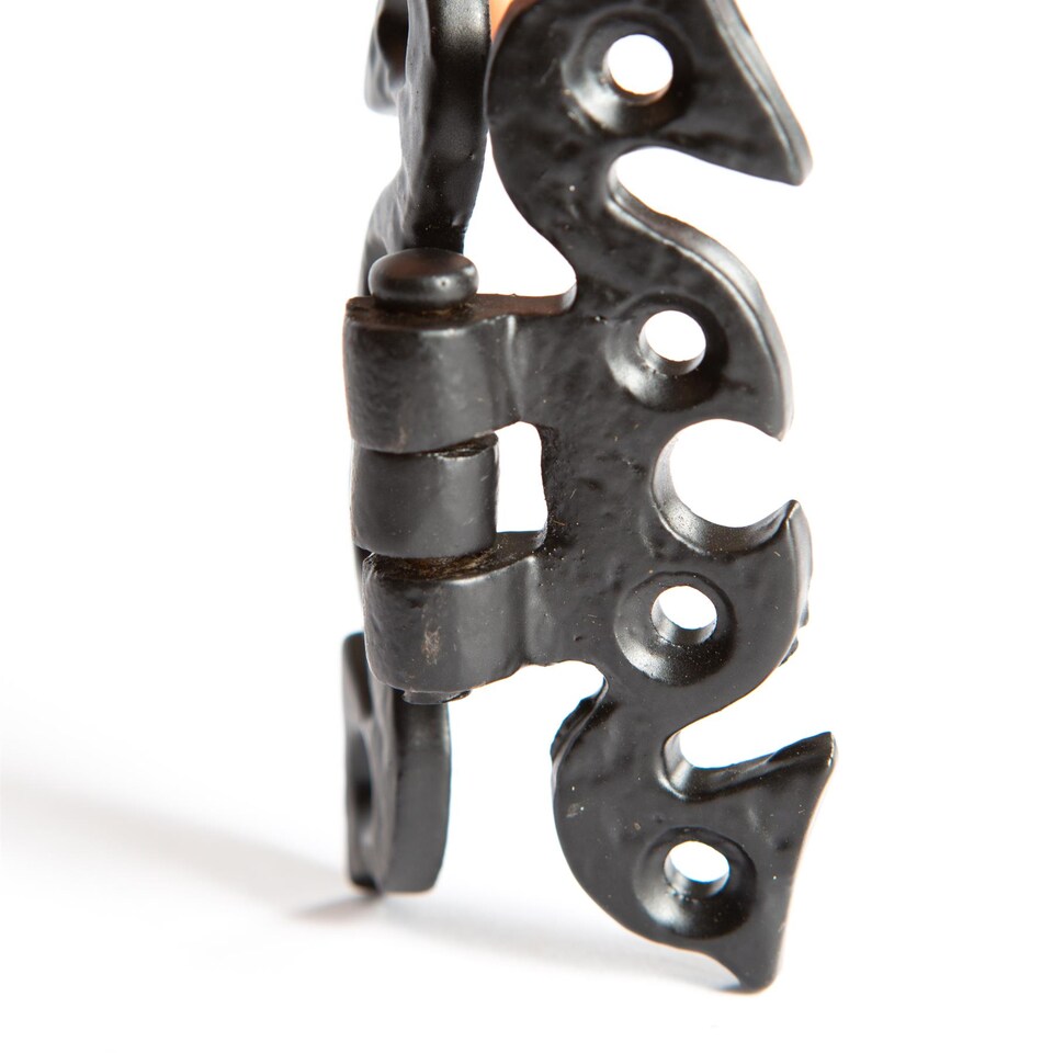 image 1 of Hammer & Tongs Ornate Cabinet Hinge - H70mm - Black | Black | Black
