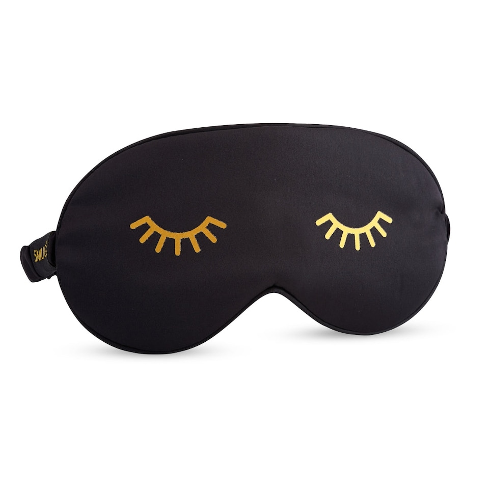 image 1 of SMUG Satin Sleep Mask - Black Wink