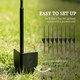 image 3 of Outsunny 4PCs Decorative Garden Fencing 43in x 11.4ft Steel Border Edging