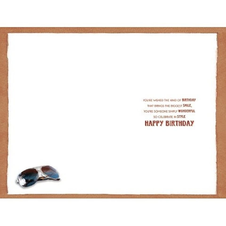image 1 of Cheers Birthday Card Sunglasses and Gift For Him