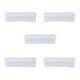 image 1 of Wham Crystal 5 x 42L Stackable Plastic Storage Boxes with Lids Clear Clear