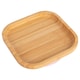 image 1 of Tiny Dining Square Bamboo Suction Plate - Pastel Pink