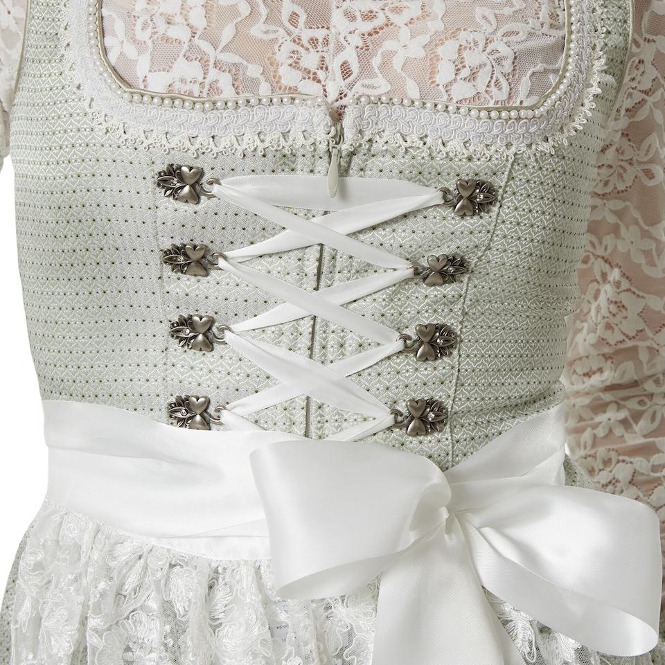 image 1 of Midi-Dirndl Klara Womens Oktoberfest Fancy Dress Costume | Green | mint | 1