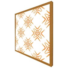 Orange ravishing boho chic (Picture Frame) Brown | Oak | M