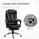 image 5 of HOMCOM Executive Office Chair PU Leather Swivel Chair with Footrest Black