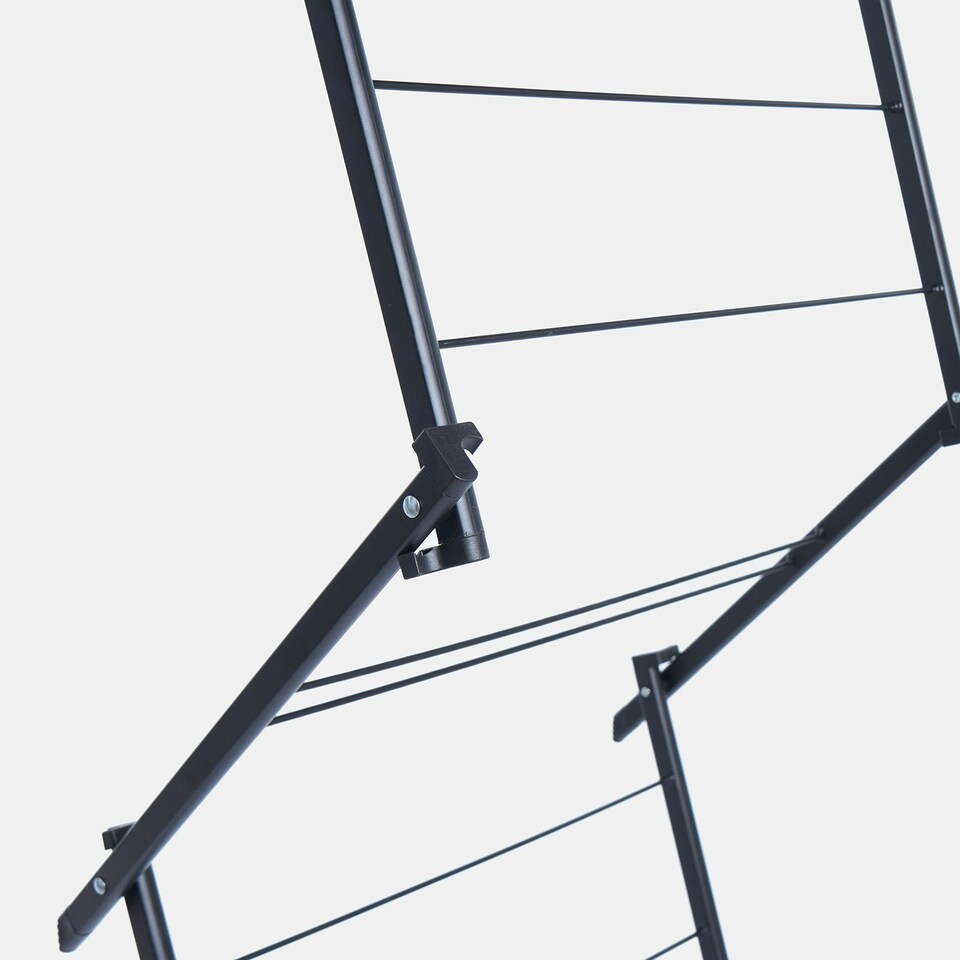 image 1 of OHS Over Door 5M Clothes Airer Utility Caravan Towel Clothes Drying Rack Hanger Compact