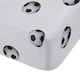 image 1 of Catherine Lansfield Football Single Fitted Sheet Black/White