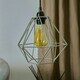 image 2 of ValueLights Modern Geometric Grey Metal Cage Ceiling Pendant Light Shade