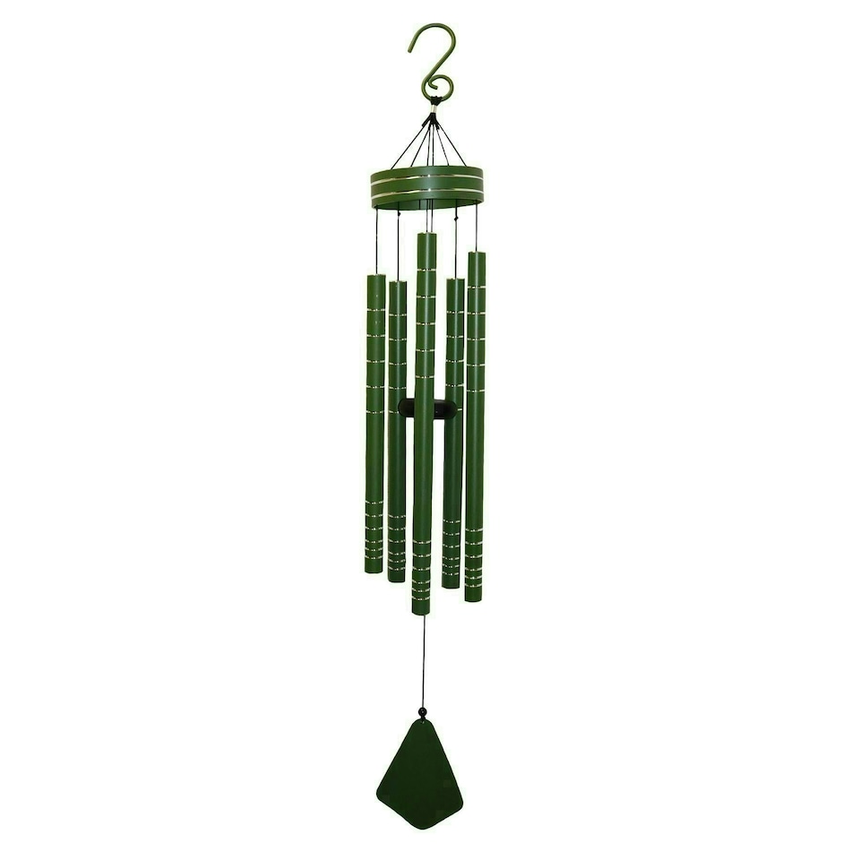 image 1 of Aluminium Green Chorus Musical Wind Chime Outdoor Home Garden Gift 40"
