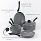 image 2 of Durastone Forged Carbon Steel Grey 5 Piece Saucepan & Frying Pan Set
