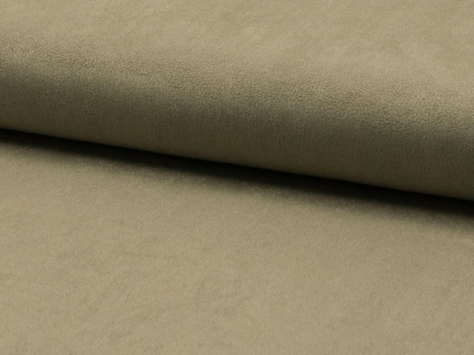 Green Faux Suede Stretch Knit Fabric for Dressmaking, 140cm / 55" Wide - per metre