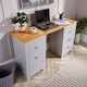 image 2 of Computer Desk Study Table Home Office Workstation Furniture | Grey