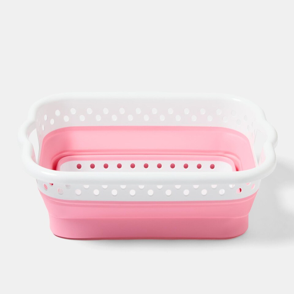 image 1 of OHS Collapsible Laundry Basket Folding Washing Clothes Storage