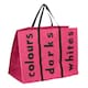 image 1 of Hot Pink 3 Section Laundry Bag Pink | Pink