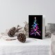 image 3 of Neon on Black Colourful Tree Light Painting Blank For Him Or Her Art Christmas Card