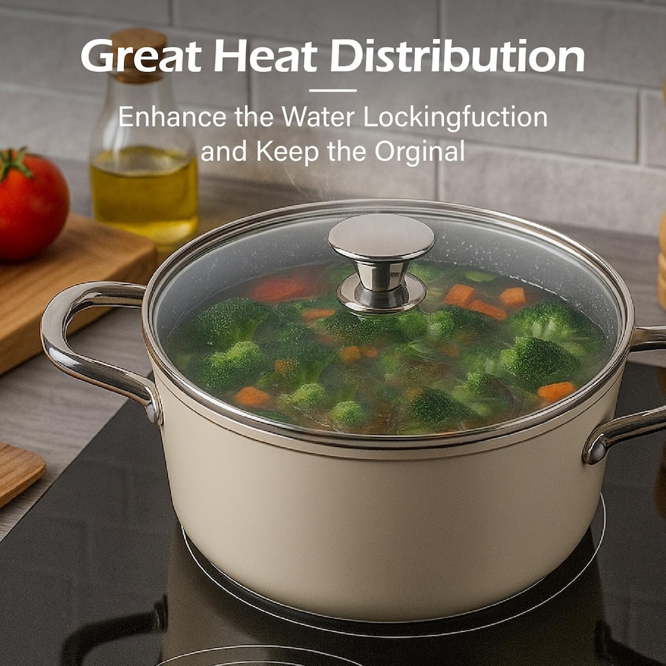 image 1 of Alivio 10Pc Aluminum Alloy Cookware Set Non-Stick & Easy to Clean