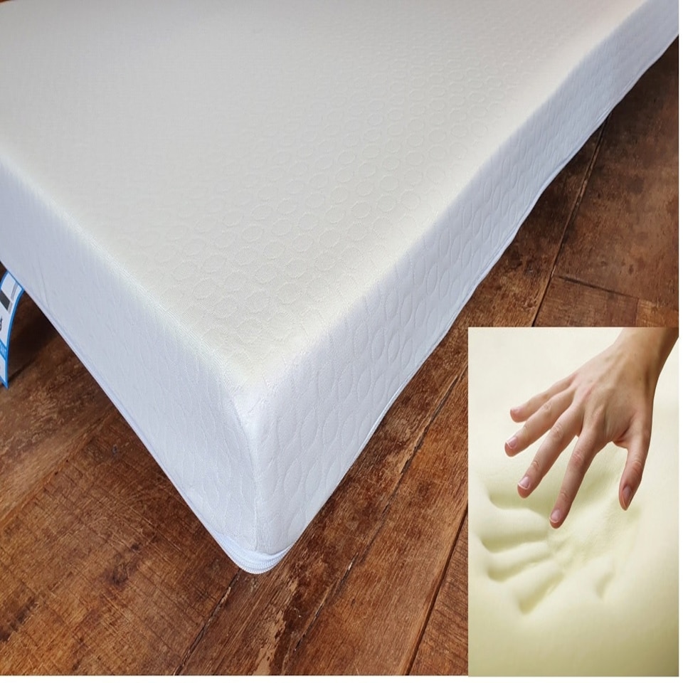 image 1 of Visco Elastic Memory Foam Replacement Sofa Bed Mattress, Folding Sofabed, Metal Action Settee Matress 7cm Thick N/A | Double