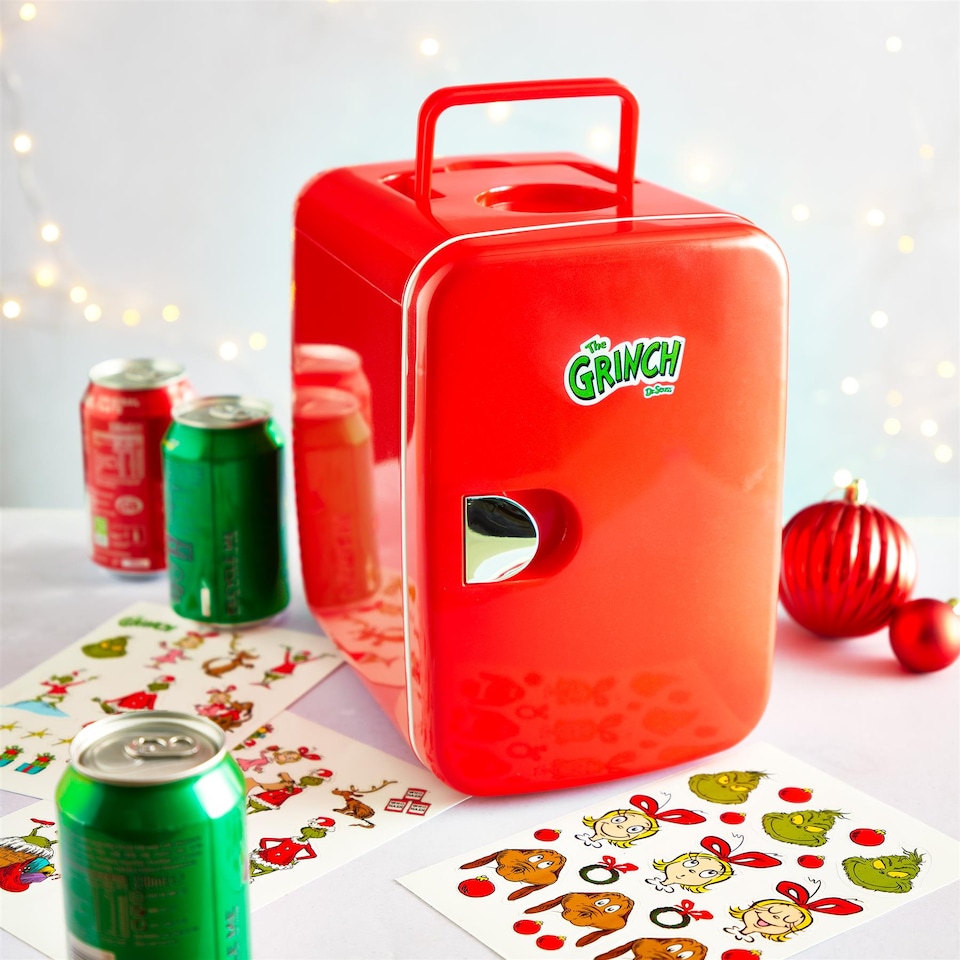 image 1 of The Grinch Mini Fridge 4L With Cooling And Warming Modes Red