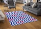 image 2 of Anchors On Zig Zag Stripes Rug | Multi